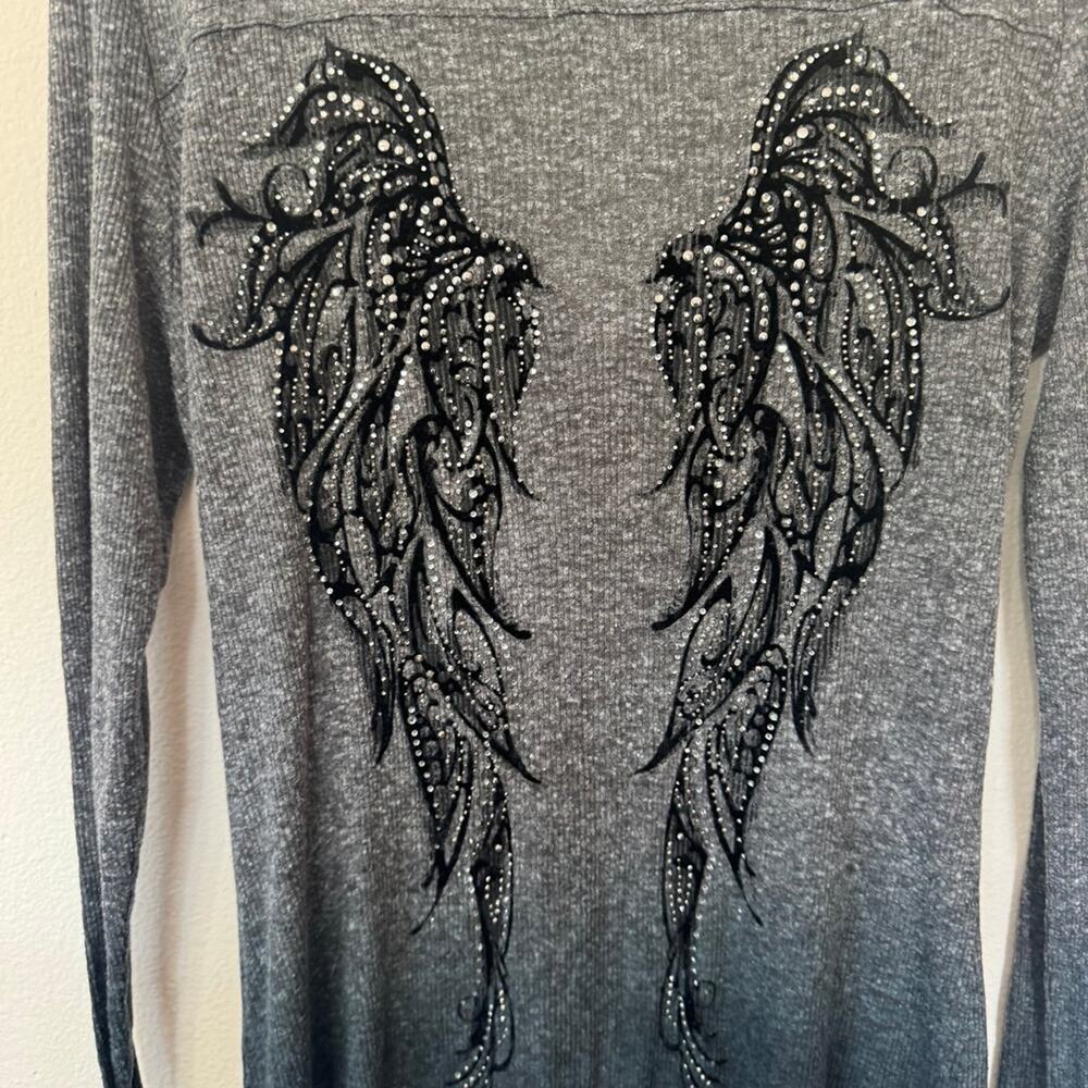 Miss Me cover button up with wings size M RARE! - Picture 4 of 6